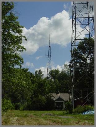 A recently taken photo of the WBL site showing the building and 2 towers