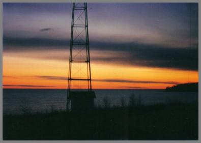 Beautiful sunrise over Lake Huron